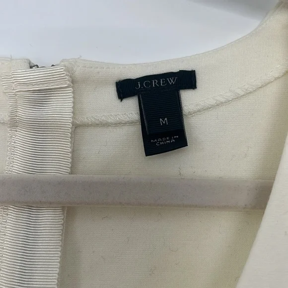 J Crew Women’s Top Cream Size Medium - Picture 2 of 8